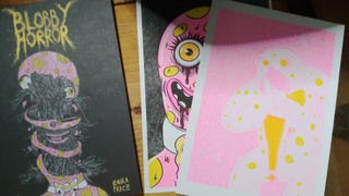 The Blobby Horror comic anthology and art prints.