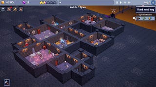 A dungeon in dungeon tycoon game Dungeon Tycoon.