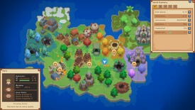 A player-constructed fantasy land in Let's Build A Dungeon.