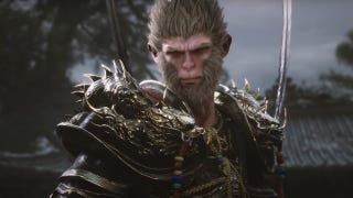 A screenshot showing the "true" Wukong, adorned in armour quite different from the player character in Black Myth: Wukong.